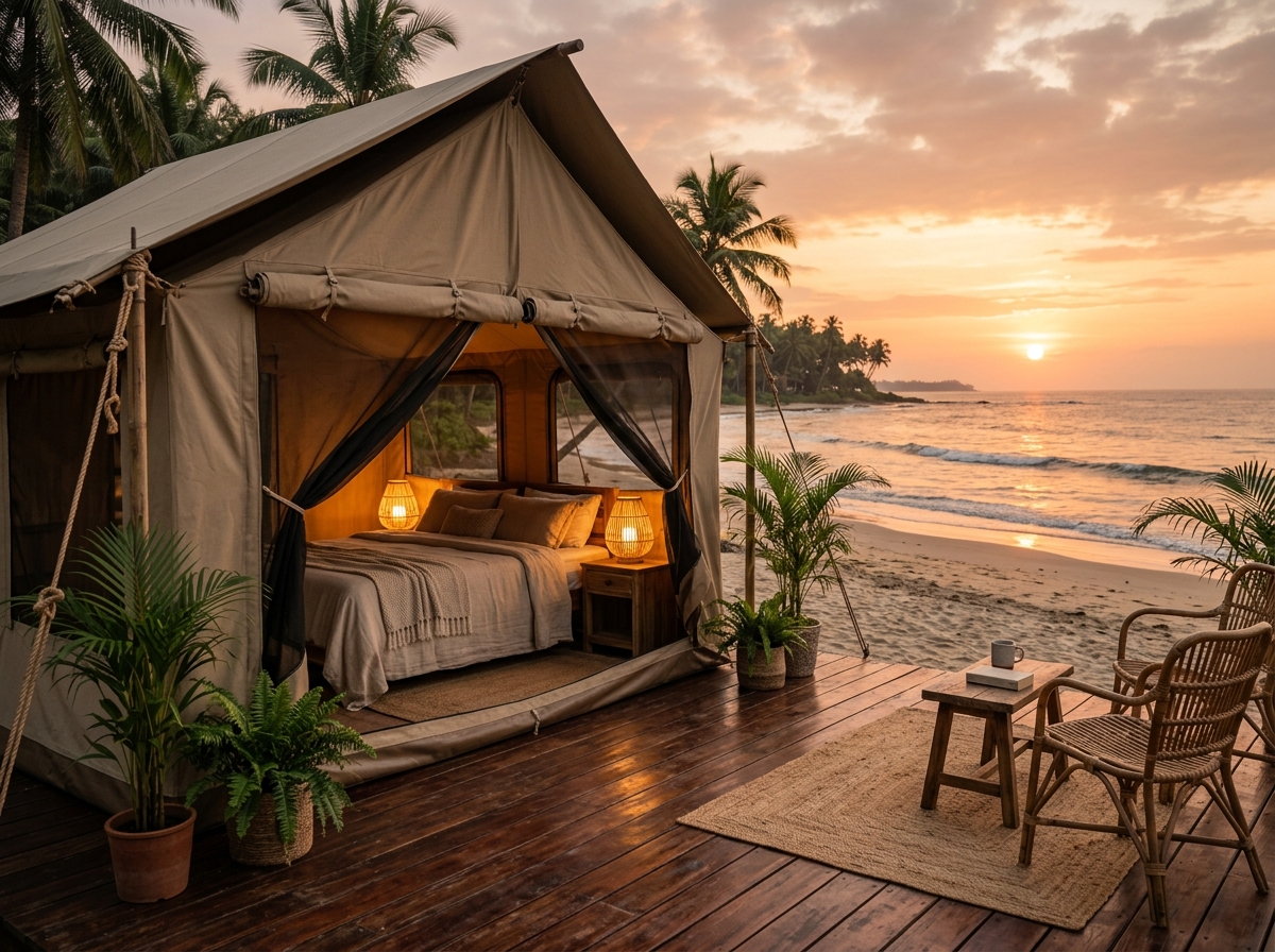 Luxury Glamping Canvas Tent